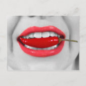 Chili Pfefferlippen Postkarte (Vorderseite)