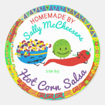 Chili Pfeffersalsa aus der Küche des Aufklebers