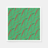 Chili-Pflanze für Hot Paprikaschoten Serviette (Vorderseite)