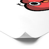 Chili Poooper Funny Pepper Puff Poster (Ecke)