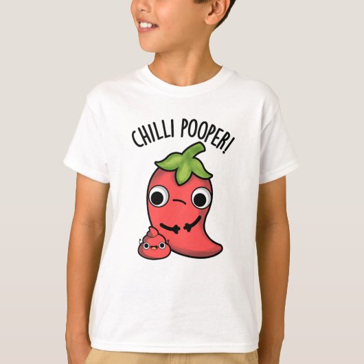 Chili Poooper Funny Pepper Puff T-Shirt (Vorderseite)