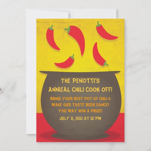 Chili Pot - Einladung abkochen (Vorderseite)