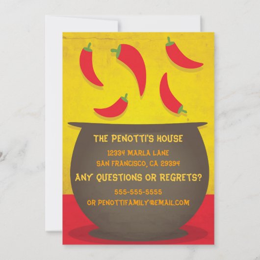 Chili Pot - Einladung abkochen (Rückseite)