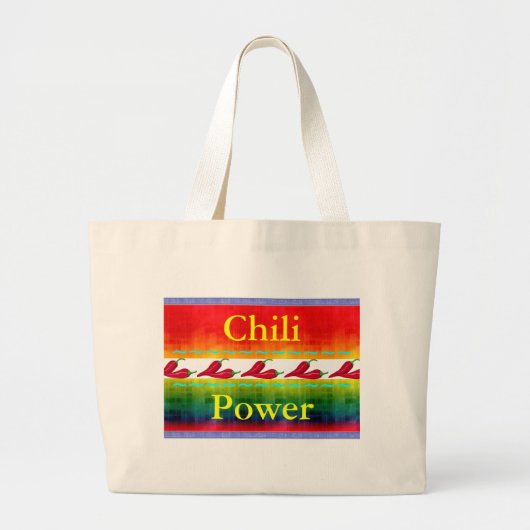 Chili-Power-Tasche Jumbo Stoffbeutel (Vorne)
