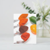 Chili Pulver Postkarte (Stehend Vorderseite)