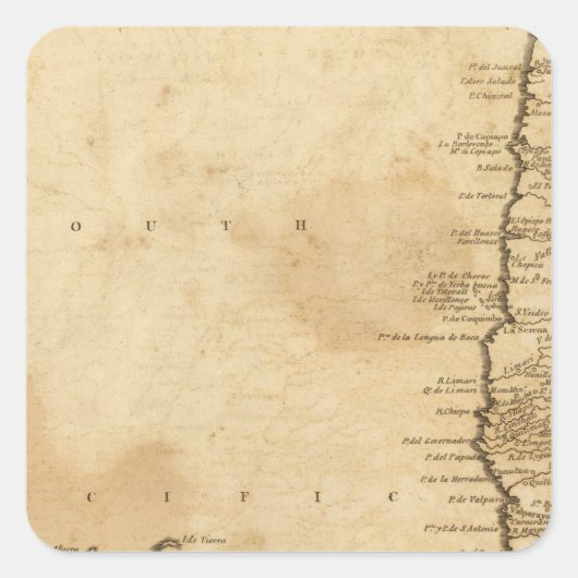 Chili Quadratischer Aufkleber (Vorderseite)