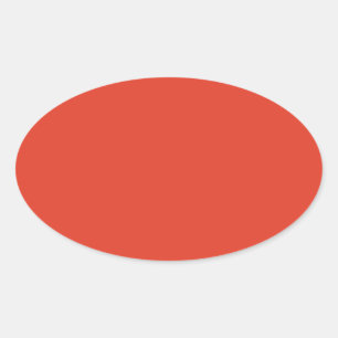 Chili Red Oval Sticker