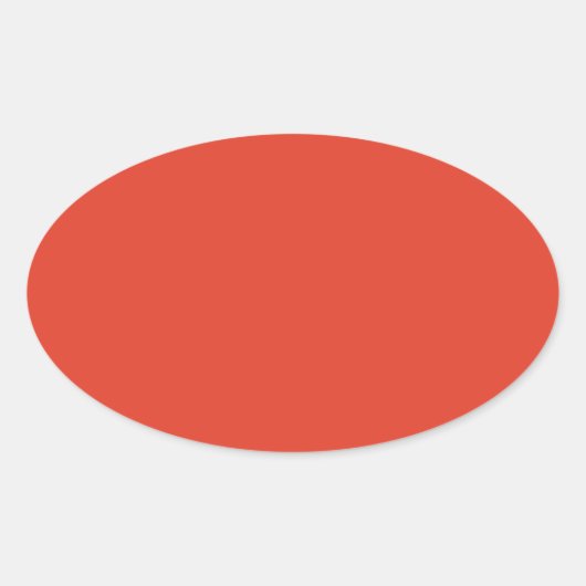 Chili Red Oval Sticker (Vorderseite)