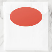 Chili Red Oval Sticker (Tasche)