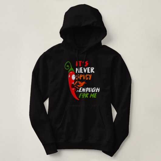 Chili Red Pepper Funny Gift für scharfe Speisen & Hoodie (Design vorne)