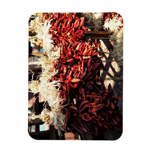 Chili Ristras Santa Fe New Mexico Magnet (Vertikal)