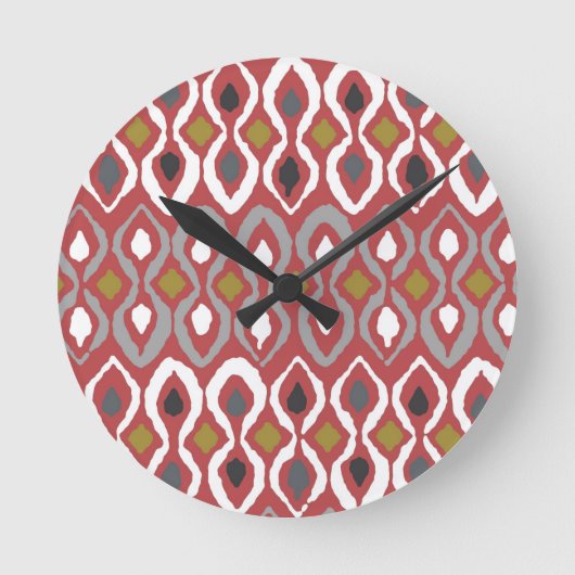 Chili Runde Wanduhr (Vorderseite)