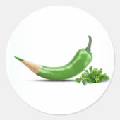 Chili Runder Aufkleber (Vorderseite)