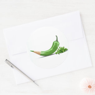 Chili Runder Aufkleber