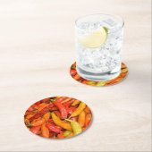 Chili Runder Pappuntersetzer (Vor Ort)