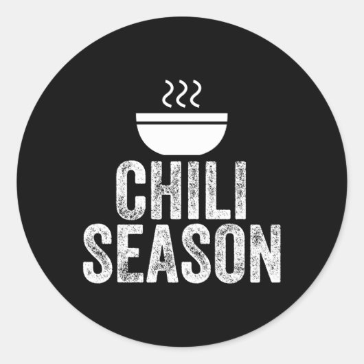 Chili Saison Runder Aufkleber (Vorderseite)