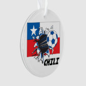 Chili Soccer Team Ornament (Vorderseite)