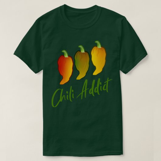 Chili-Süchtiger T-Shirt (Design vorne)