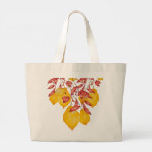 Chili & Turmerin auf einer Jumbo-Tasche Jumbo Stoffbeutel (Rückseite)