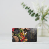 Chili- und Gewürzrestaurant-Visitenkarte Visitenkarte (Stehend Vorderseite)