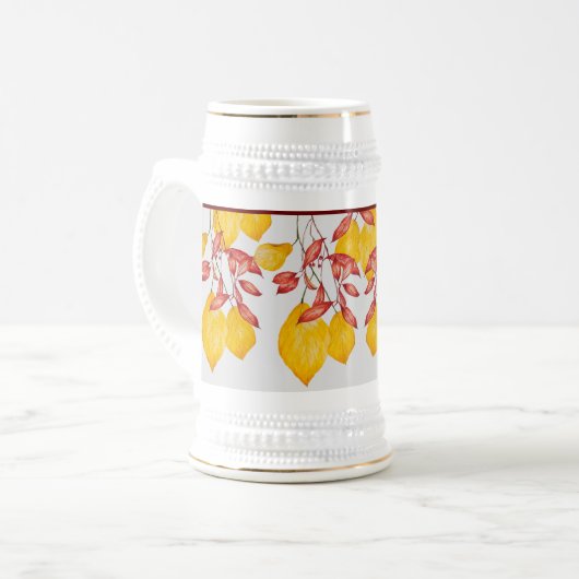 Chili und Kurkuma auf einem Stein Bierglas (Vorderseite Links)