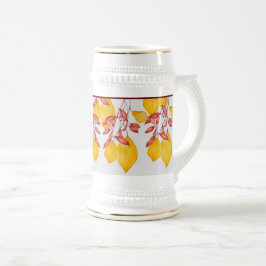 Chili und Kurkuma auf einem Stein Bierglas