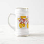 Chili und Kurkuma auf einem Stein Bierglas (Links)