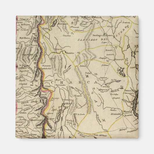 Chili und Teil der Viceroyalty von La Plata Magnet (Vorne)