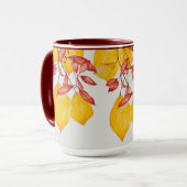 Chili und Turmerin auf einer Combo-Tasse (15 oz. ) Tasse (Vorderseite Links)