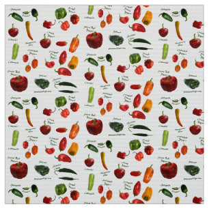 Chili-Vielzahl-Gewebe Stoff