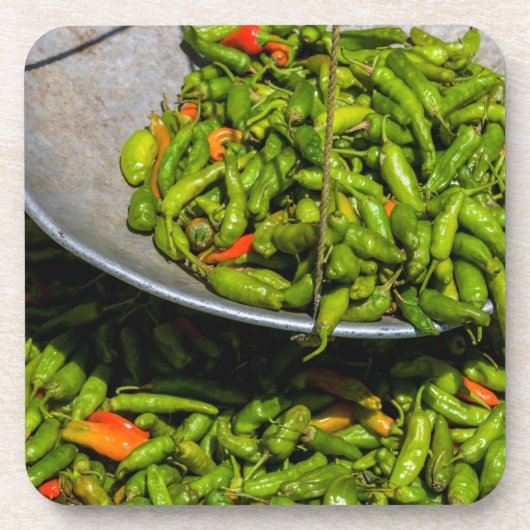 Chili zum Verkauf Untersetzer (Vorderseite)