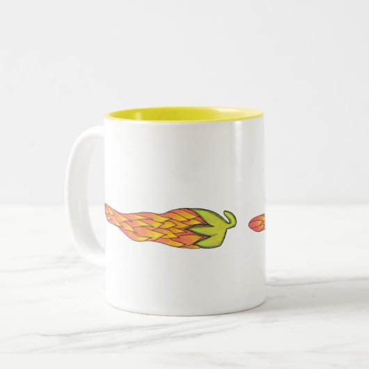 Chili Zweifarbige Tasse (Vorderseite Links)