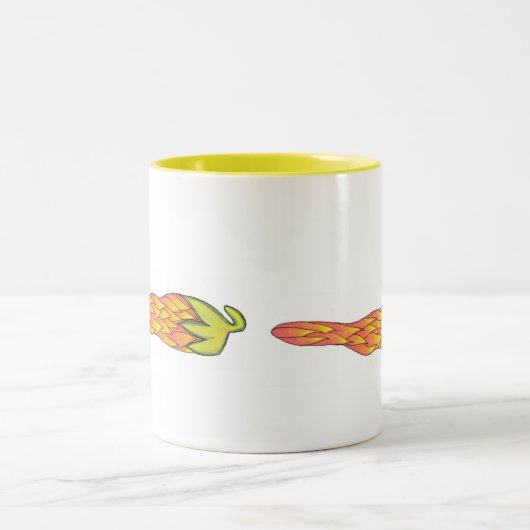 Chili Zweifarbige Tasse (Mittel)