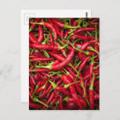 Chilies Postkarte (Vorne/Hinten)