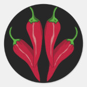 Chilies Runder Aufkleber (Vorderseite)