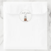 Chiliflocken Runder Aufkleber (Tasche)