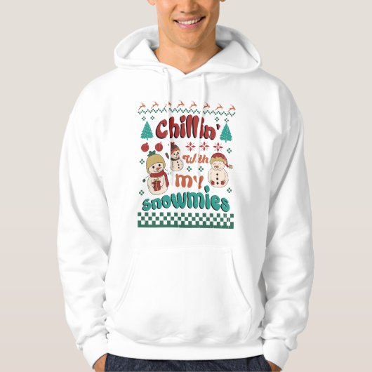 Chilin mit meinen Schneemassen - Winterwunderland  Hoodie (Vorderseite)