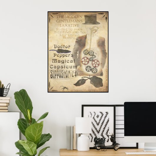 Chilippositorien Poster (Heimbüro)