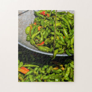 Chilis auf dem Markt zum Verkauf Puzzle