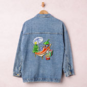 Chilis Weihnachten am Strand Jeansjacke (Hangar)