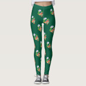 Chilis Weihnachten am Strand Leggings (Vorderseite)