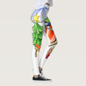 Chilis Weihnachten am Strand Leggings (Rechts)