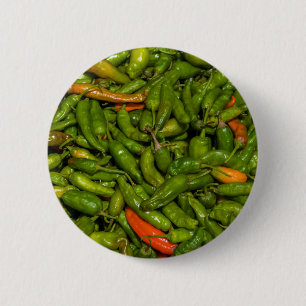 Chilis zum Verkauf auf dem Markt Button