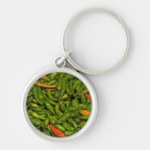 Chilis zum Verkauf auf dem Markt Schlüsselanhänger