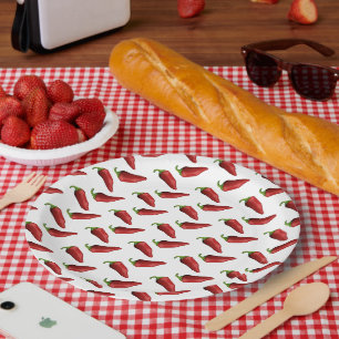 Chilischote Pappteller