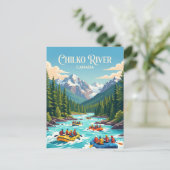 Chilko River British Columbia, Kanada Postkarte (Stehend Vorderseite)