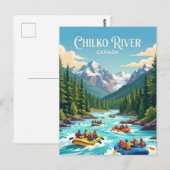 Chilko River British Columbia, Kanada Postkarte (Vorne/Hinten)