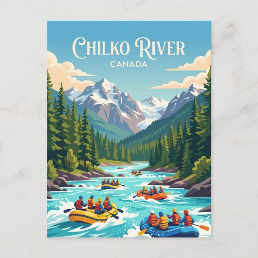 Chilko River British Columbia, Kanada Postkarte (Vorderseite)