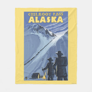 Chilkoot Durchlauf, Alaska-Goldschürfer Fleecedecke
