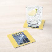 Chilkoot Durchlauf, Alaska-Goldschürfer Rechteckiger Pappuntersetzer (Vor Ort)